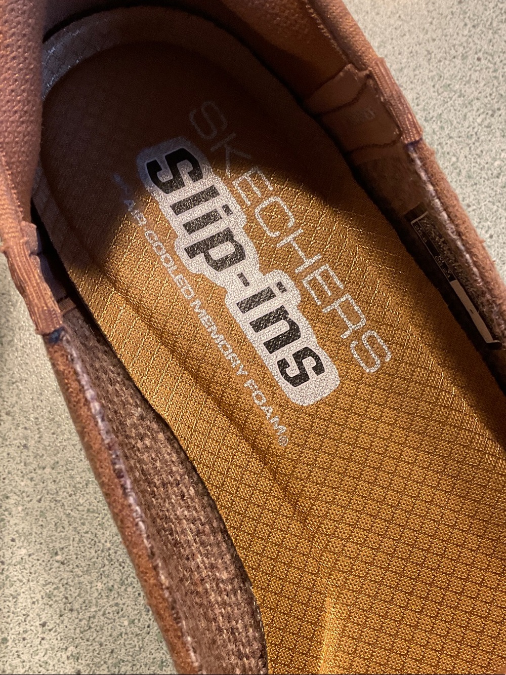 Skechers Slip-On Suede Loafers in Chestnut - Picture 2 of 4